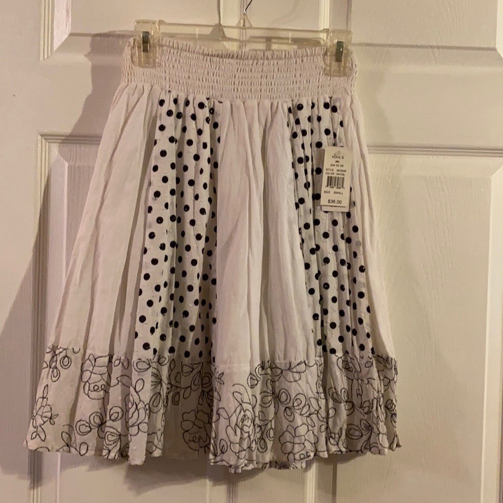 Black and white skirt